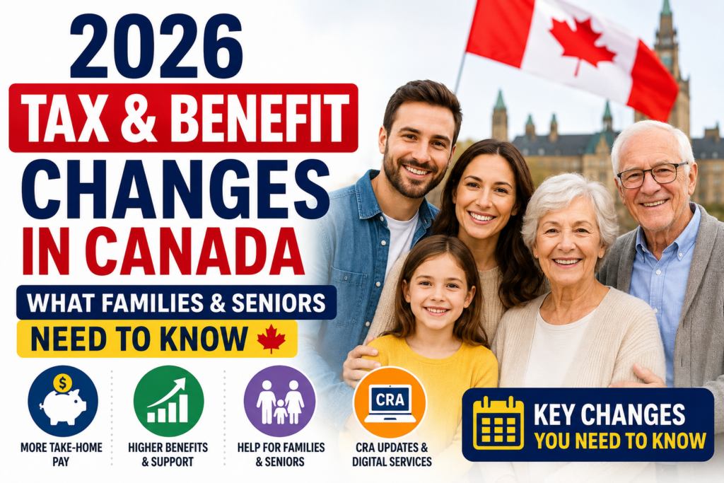 2026 tax and benefit changes in Canada for families and seniors