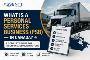 Personal Services Business Canada guide for incorporated contractors and truck drivers by Assentt